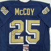 Autographed/Signed LeSean McCoy Pittsburgh Blue College Football Jersey JSA COA