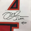 Autographed/Signed Mike Alstott Tampa Bay Red Football Jersey JSA COA