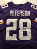 Autographed/Signed Adrian Peterson Minnesota Vikings Purple Football Jersey PSA/DNA COA Holo Only