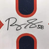 Framed Autographed/Signed Roquan Smith 35x39 Chicago Blue Football Jersey JSA COA