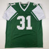 Autographed/Signed Wilbert Montgomery Inscribed Philadelphia Green Football Jersey PSA/DNA COA