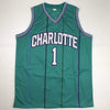 Autographed/Signed Muggsy Bogues Charlotte Teal Basketball Jersey PSA/DNA COA by Hall of Fame Sports Memorabilia