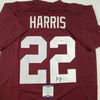 Autographed/Signed Najee Harris Alabama Red College Football Jersey Beckett BAS COA