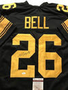 Autographed/Signed Le'Veon LeVeon Bell Pittsburgh Steelers Color Rush Jersey JSA COA