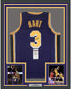 Framed Autographed/Signed Josh Hart 35x39 Los Angeles LA #3 Purple Basketball Jersey JSA COA