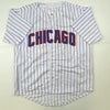Autographed/Signed Mark Prior Chicago Pinstripe Baseball Jersey JSA COA