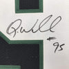Framed Autographed/Signed Quinnen Williams 35x39 New York Black Football Jersey JSA COA