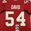 Autographed/Signed Lavonte David Tampa Bay Red Football Jersey JSA COA
