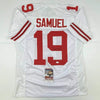 Autographed/Signed Deebo Samuel San Francisco White Football Jersey JSA COA by Hall of Fame Sports Memorabilia