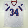 Autographed/Signed Thurman Thomas Buffalo White Football Jersey JSA COA