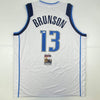 Autographed/Signed Jalen Brunson Dallas White Basketball Jersey JSA COA