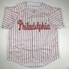 Autographed/Signed Ryan Howard 06 MVP Philadelphia Pinstripe Baseball Jersey JSA COA