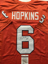 Autographed/Signed DeAndre Hopkins Clemson Orange College Football Jersey JSA COA