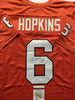 Autographed/Signed DeAndre Hopkins Clemson Orange College Football Jersey JSA COA