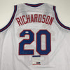 Autographed/Signed Micheal Ray Richardson New York White Basketball Jersey PSA/DNA COA