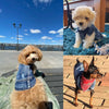 Pet Dog Cat Blue Denim Jeans Jacket Coat Vest by Furr Baby Gifts