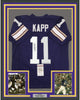 Framed Autographed/Signed Joe Kapp 35x39 Minnesota Purple Football Jersey JSA COA