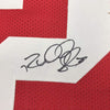 Framed Autographed/Signed Richard Sherman 35x39 San Francisco Red Football Jersey Beckett BAS COA