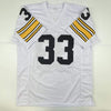Autographed/Signed Merril Hoge Pittsburgh White Football Jersey JSA COA