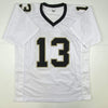 Autographed/Signed Michael Thomas New Orleans White Football Jersey JSA COA