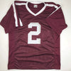 Autographed/Signed Johnny Manziel Texas A&M Maroon College Football Jersey JSA COA by Hall of Fame Sports Memorabilia