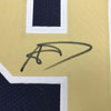 Framed Autographed/Signed Aaron Donald 35x39 Pittsburgh Blue College Football Jersey JSA COA