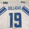 Autographed/Signed Kenny Golladay Detroit White Football Jersey JSA COA