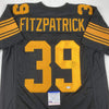 Autographed/Signed Minkah Fitzpatrick Pittsburgh Color Rush Football Jersey PSA/DNA COA
