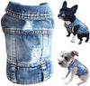 Pet Dog Cat Blue Denim Jeans Jacket Coat Vest by Furr Baby Gifts
