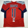 Autographed/Signed AJ A.J. Brown Tennessee Red Football Jersey JSA COA
