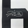 Framed Autographed/Signed Hines Ward 35x39 Pittsburgh Bumble Bee Football Jersey JSA COA