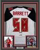 Framed Autographed/Signed Shaquil Barrett 35x39 Tampa Bay White Football Jersey PSA/DNA COA