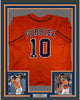 Framed Autographed/Signed Yulieski Yuli Gurriel 35x39 Houston Orange Baseball Jersey JSA COA