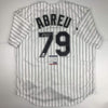 Autographed/Signed Jose Abreu Chicago Sox White Baseball Jersey PSA/DNA COA