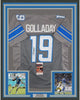 Framed Autographed/Signed Kenny Golladay 35x39 Detroit Grey Football Jersey JSA COA