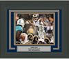 Framed Autographed/Signed Jared Goff Los Angeles LA Rams 16x20 Football Photo Fanatics COA