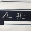 Autographed/Signed Aaron Hicks New York Pinstripe Baseball Jersey Beckett BAS COA