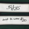 Autographed/Signed Brian Dawkins Inscribed Last To Wear #20 Philadelphia Green Football Jersey JSA COA