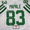 Autographed/Signed Vince Papale Invincible Philadelphia White Football Jersey Tristar COA