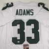 Autographed/Signed Jamal Adams New York White Football Jersey JSA COA