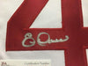 Framed Autographed/Signed Eric Davis 35x39 Cincinnati White Baseball Jersey JSA COA