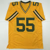 Autographed/Signed Za'Darius Smith Green Bay Yellow Football Jersey JSA COA