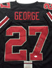 Autographed/Signed Eddie George Ohio State Buckeyes Black Football Jersey JSA COA