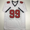 Autographed/Signed Warren Sapp Tampa Bay White Football Jersey JSA COA