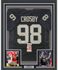 Framed Autographed/Signed Maxx Crosby 35x39 Las Vegas Oakland Black Football Jersey JSA COA