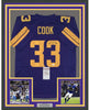 Framed Autographed/Signed Dalvin Cook 35x39 Minnesota Color Rush Football Jersey JSA COA