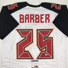 Autographed/Signed Peyton Barber Tampa Bay White Football Jersey PSA/DNA COA