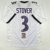 Autographed/Signed Matt Stover Baltimore White Football Jersey JSA COA