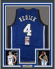 Framed Autographed/Signed JJ J.J. Redick 35x39 Duke Blue College Basketball Jersey JSA COA
