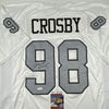 Autographed/Signed Maxx Crosby Las Vegas Oakland Color Rush Football Jersey JSA COA